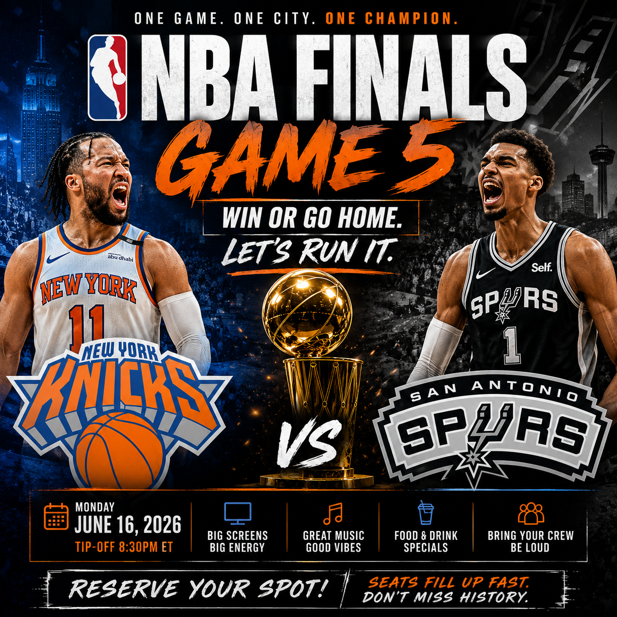 NBA Finals Game 5 Watch Party flyer